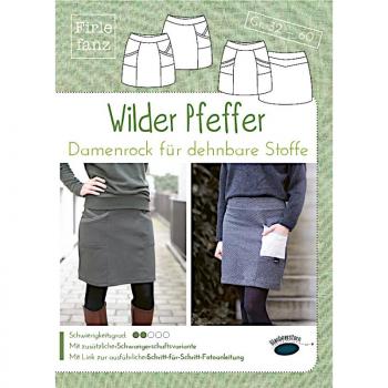Schnittmuster Wilder Pfeffer Damenrock by Blauberstern/Firlefanz
